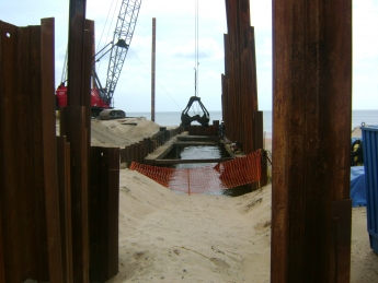 North Beach, Emergency Vault, wall forms pulled. 010